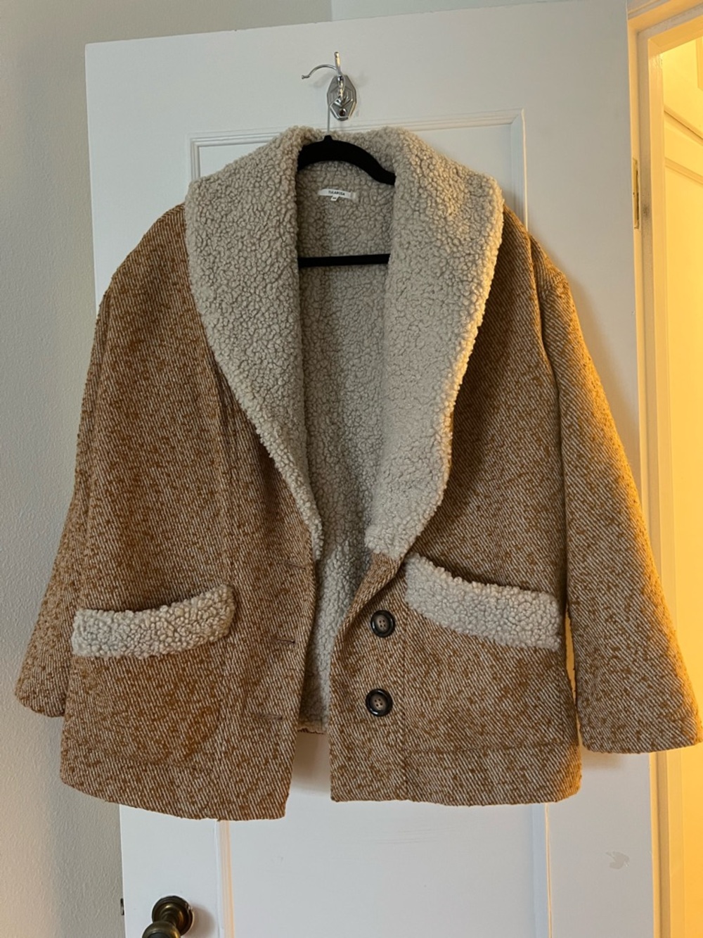 Tularosa Tan Sherpa-Lined Jacket